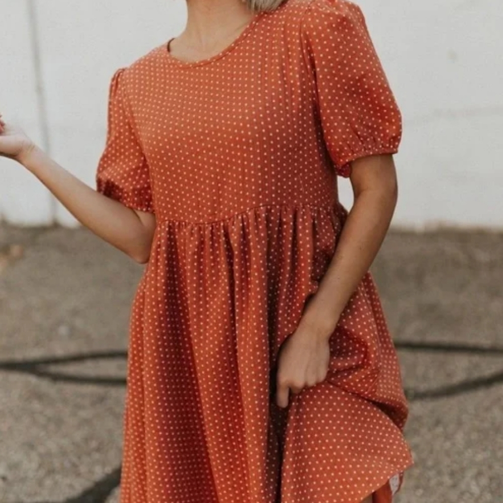 Amber Blue Polka Dot Dress